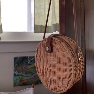 Zara Round Straw Bag